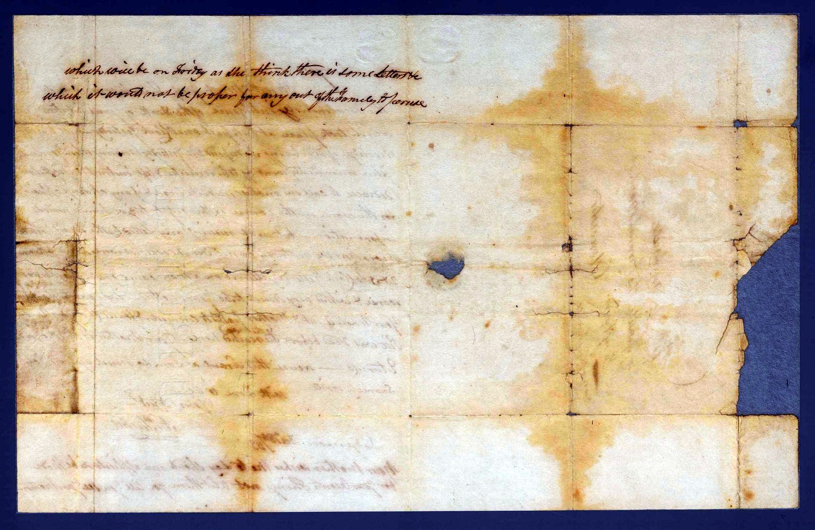 The postscript about the withheld letters.
