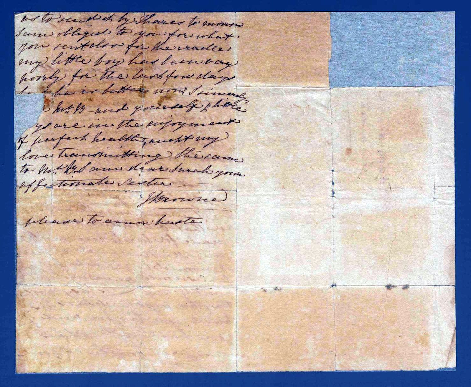 Second sheet, with the signature.