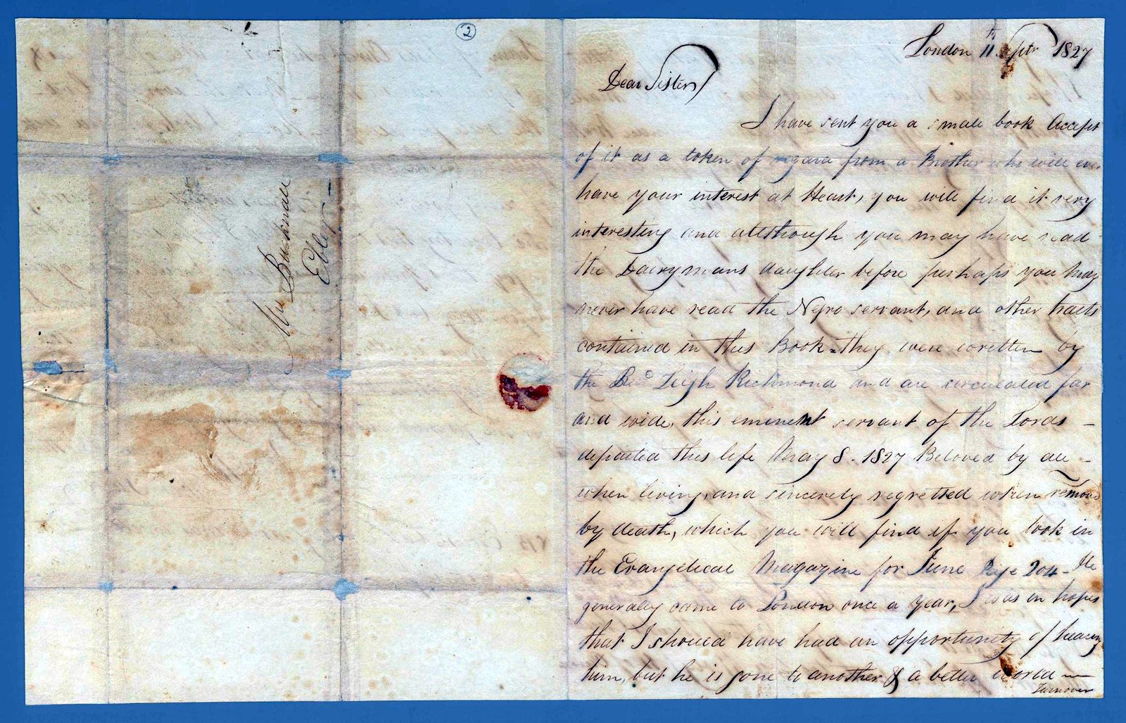 The 1827 letter.